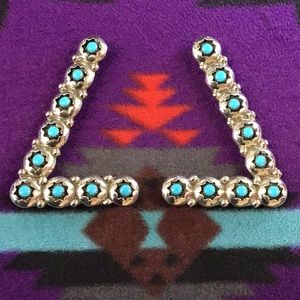 Sterling and Turquoise Collar Embellishment